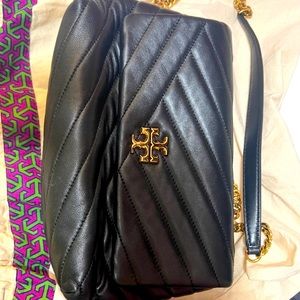 Tory Burch quilted convertible shoulder bag leather